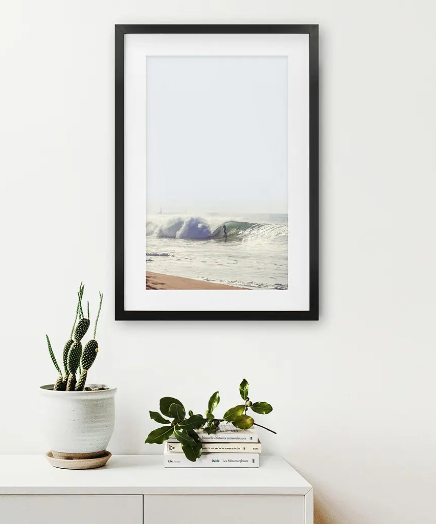 Kalifornien Surfen. Küstenwellen Wandkunstdruck