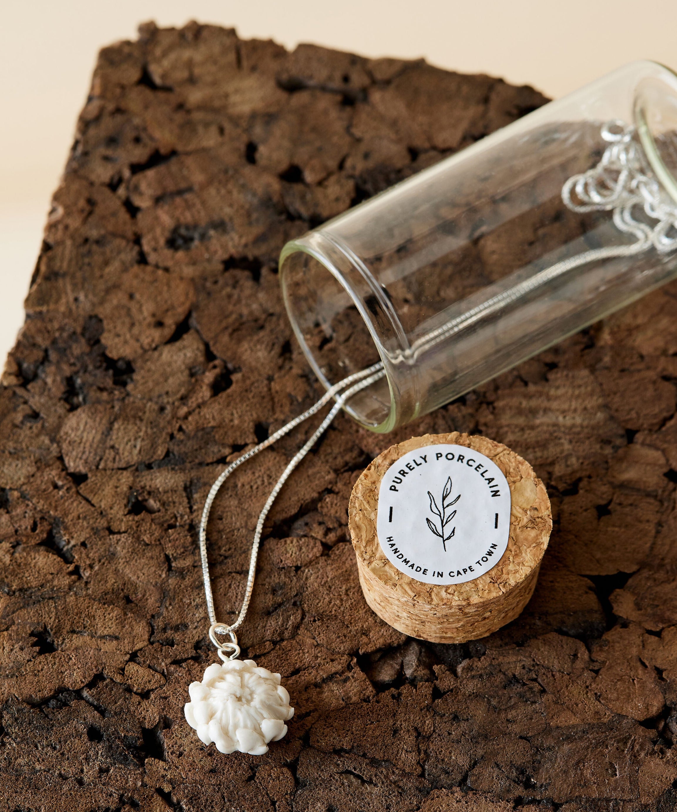 Protea Hand Sculpted Floral Necklace