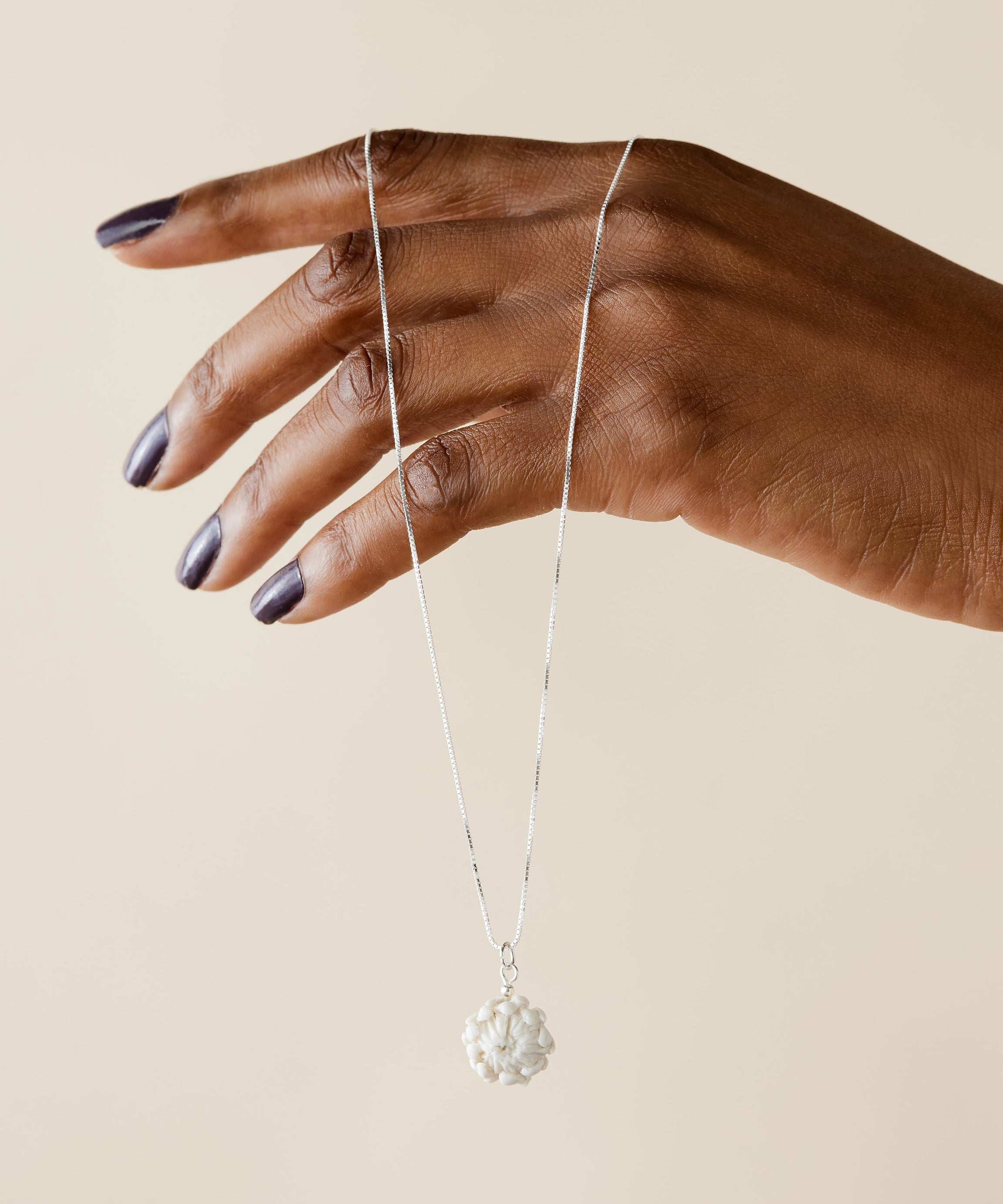 Protea Hand Sculpted Floral Necklace