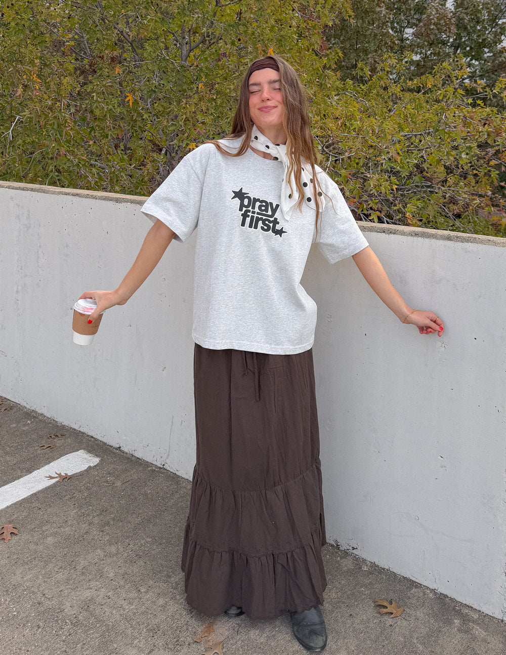 Pray First Heavyweight Tee