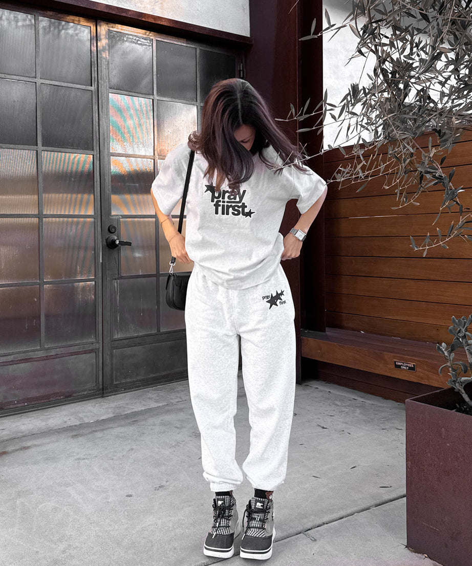 Pray First Heavyweight Tee