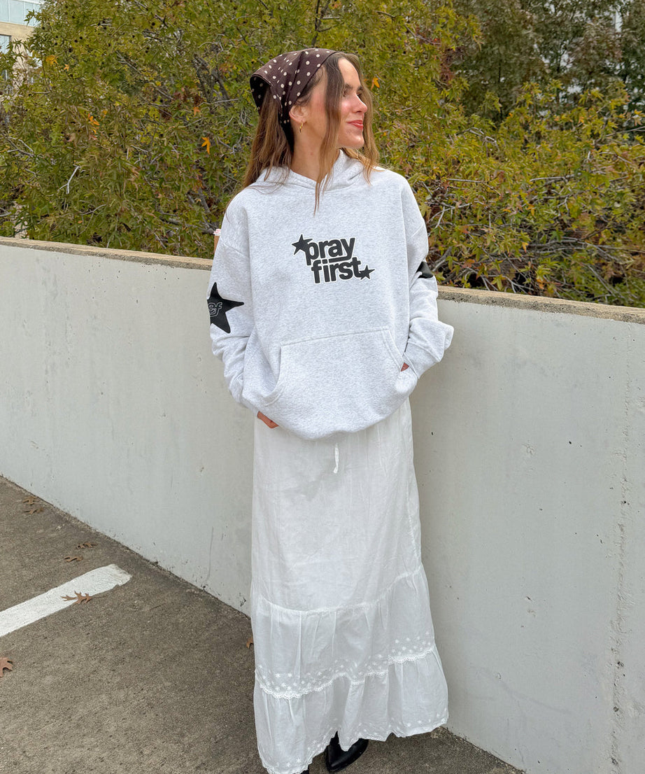 Pray First Unisex Hoodie