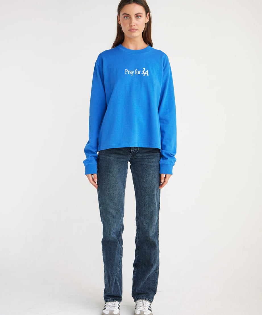 Pray for Los Angeles LS Heavyweight Tee