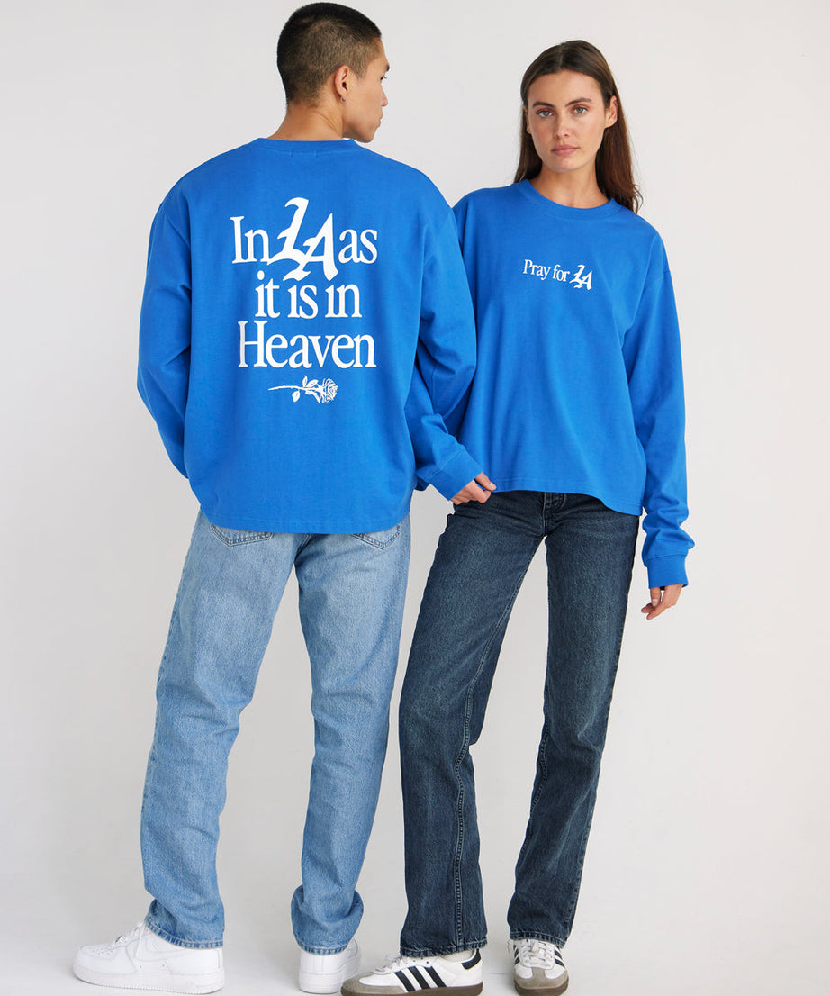 Pray for Los Angeles LS Heavyweight Tee