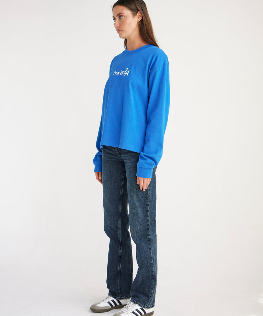 Pray for Los Angeles LS Heavyweight Tee