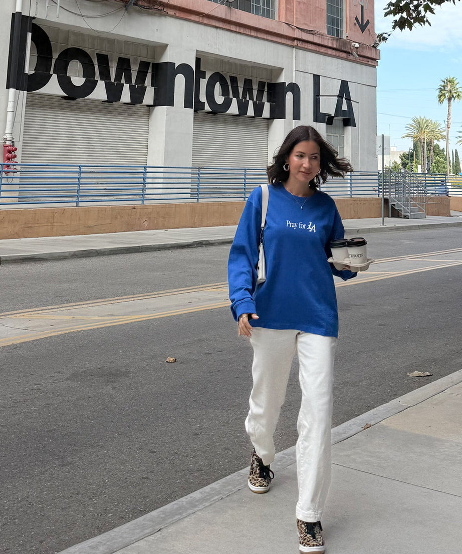 Pray for Los Angeles LS Heavyweight Tee