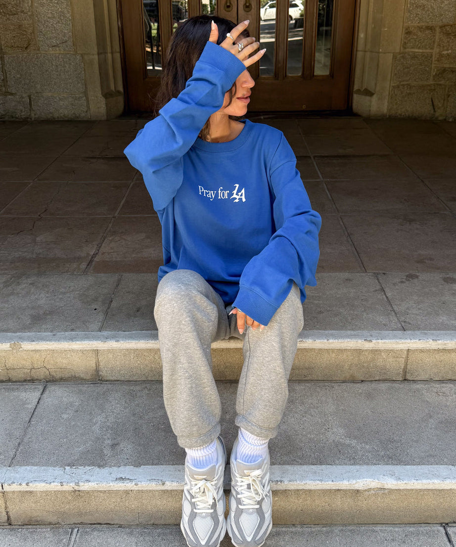 Pray for Los Angeles LS Heavyweight Tee