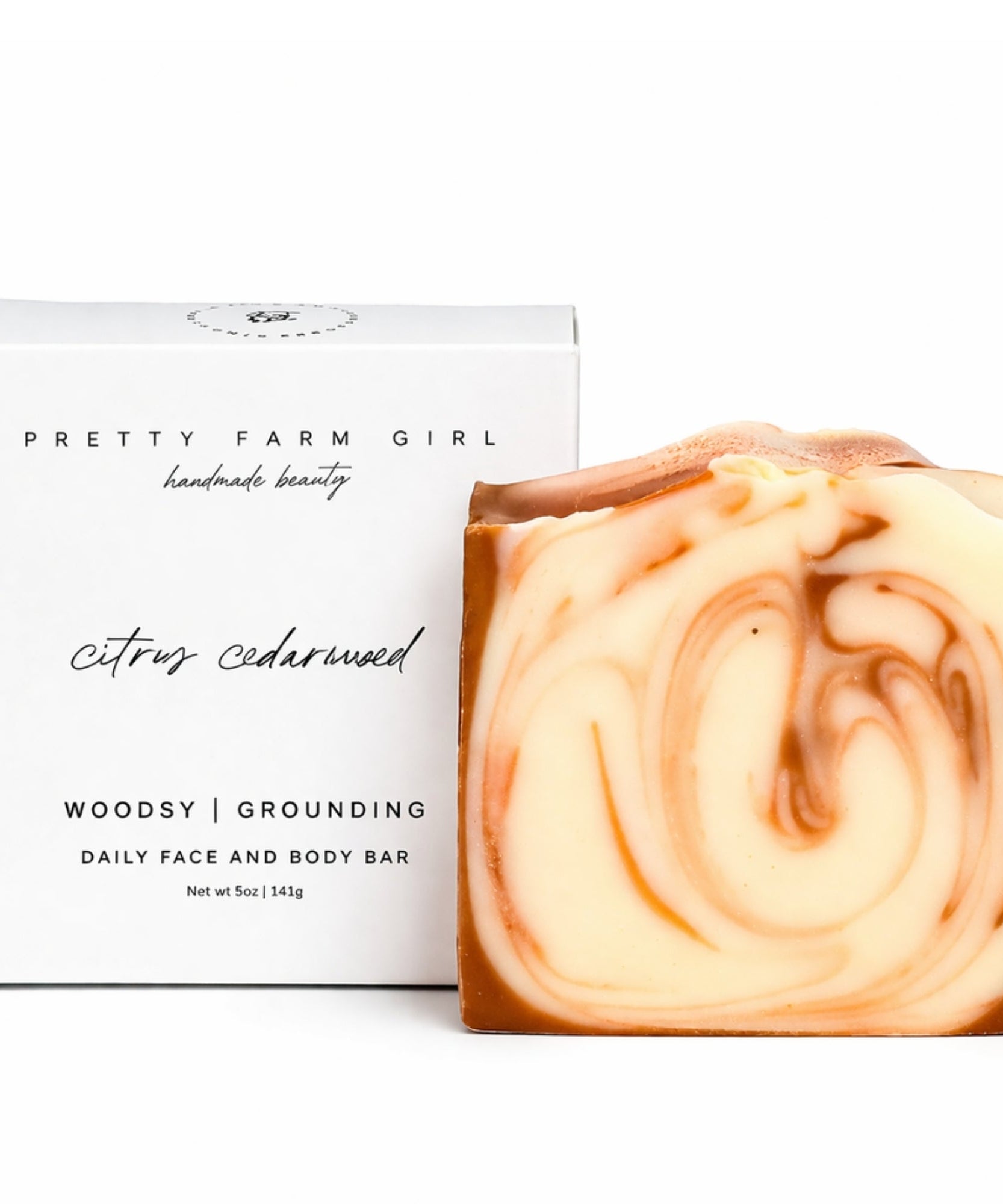 Citrus Cedarwood Handmade Tallow and Goat Milk Soap Bar