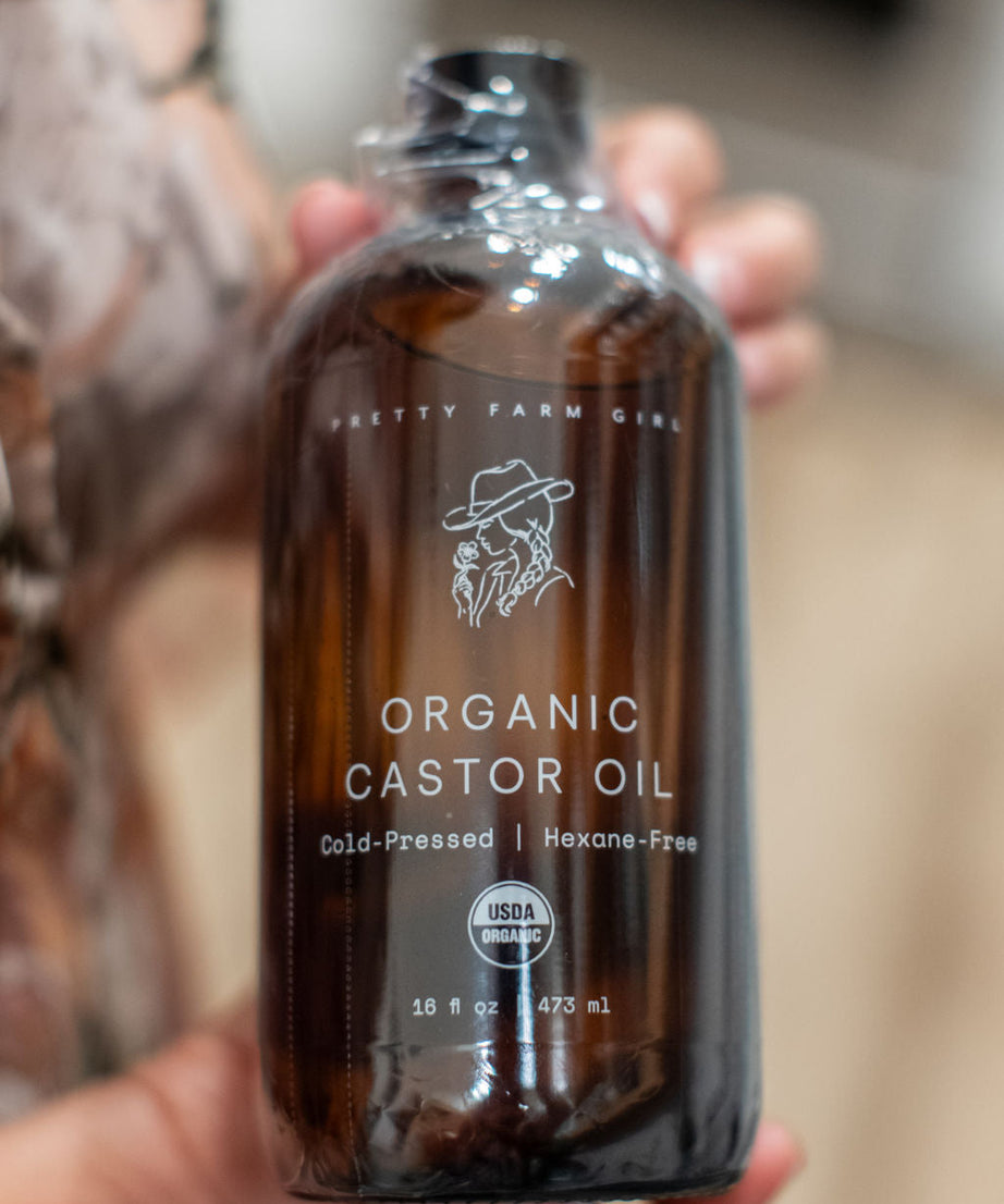 Organic Pure Castor Oil + Cloth Pack Bundle