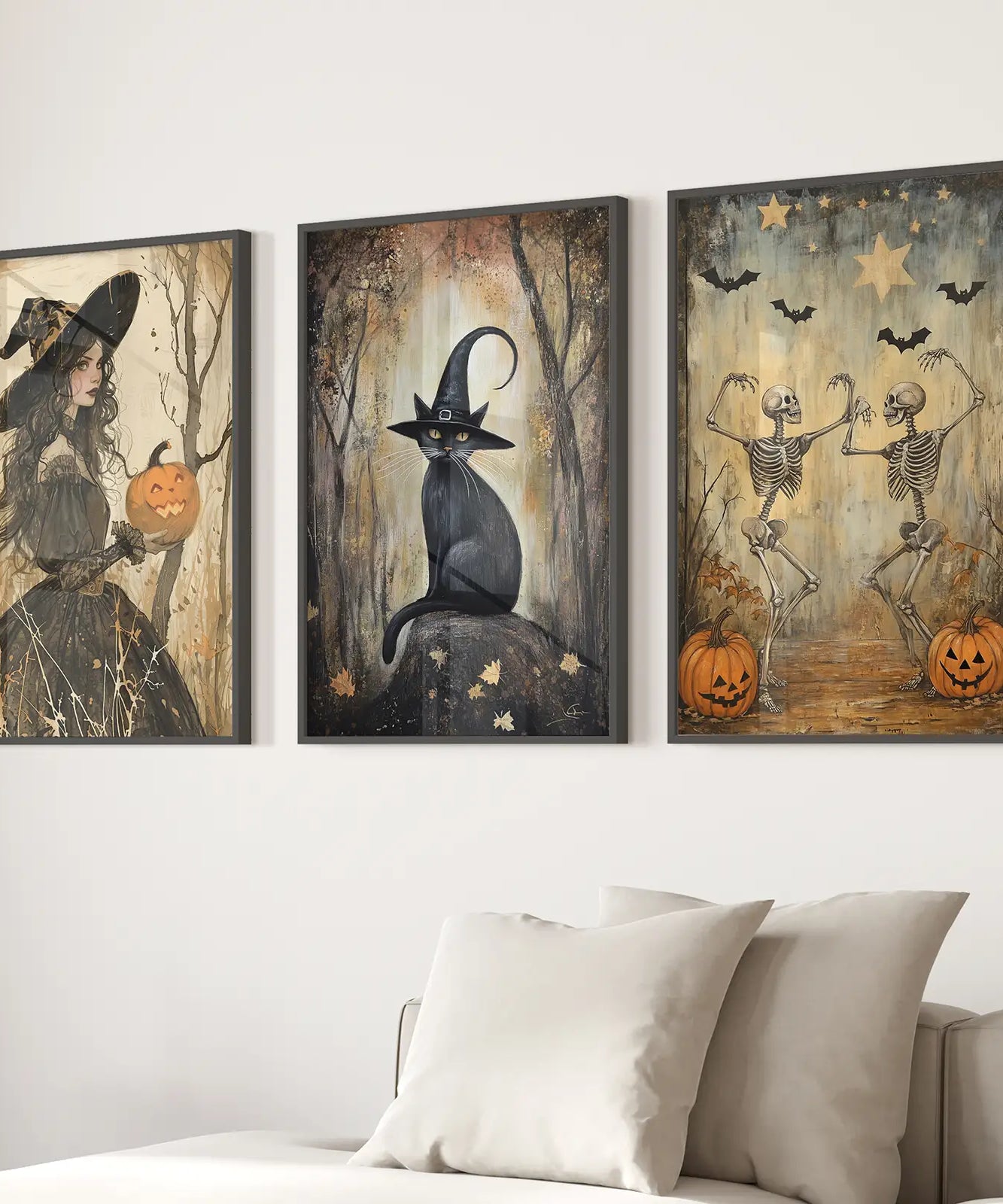 Witchy Halloween Herbst Deko Moderne Wandkunst Druck