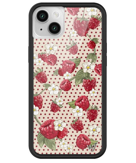 Raspberry Polka Dot iPhone Case