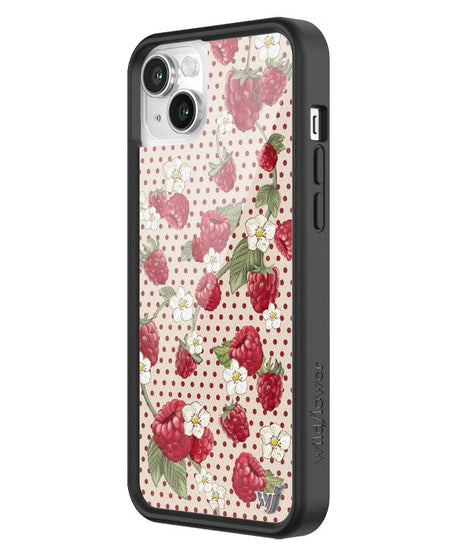 Raspberry Polka Dot iPhone Case
