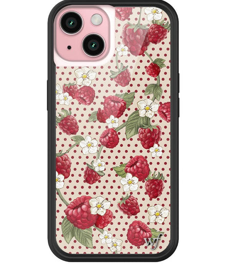 Raspberry Polka Dot iPhone Case