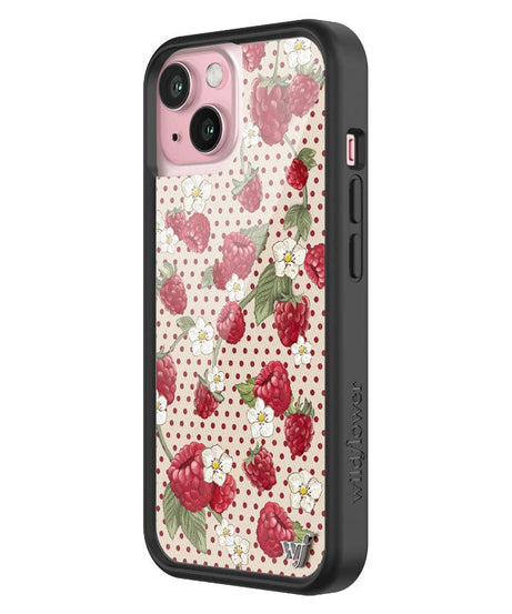 Raspberry Polka Dot iPhone Case