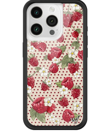 Raspberry Polka Dot iPhone Case