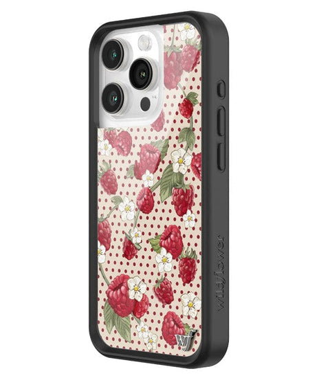 Raspberry Polka Dot iPhone Case