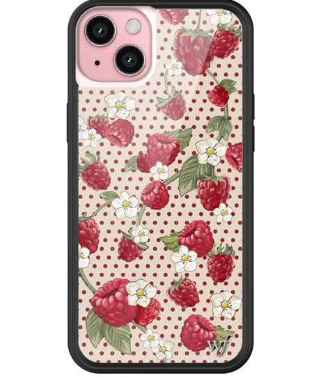 Raspberry Polka Dot iPhone Case
