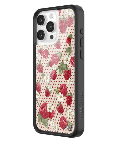 Raspberry Polka Dot iPhone Case