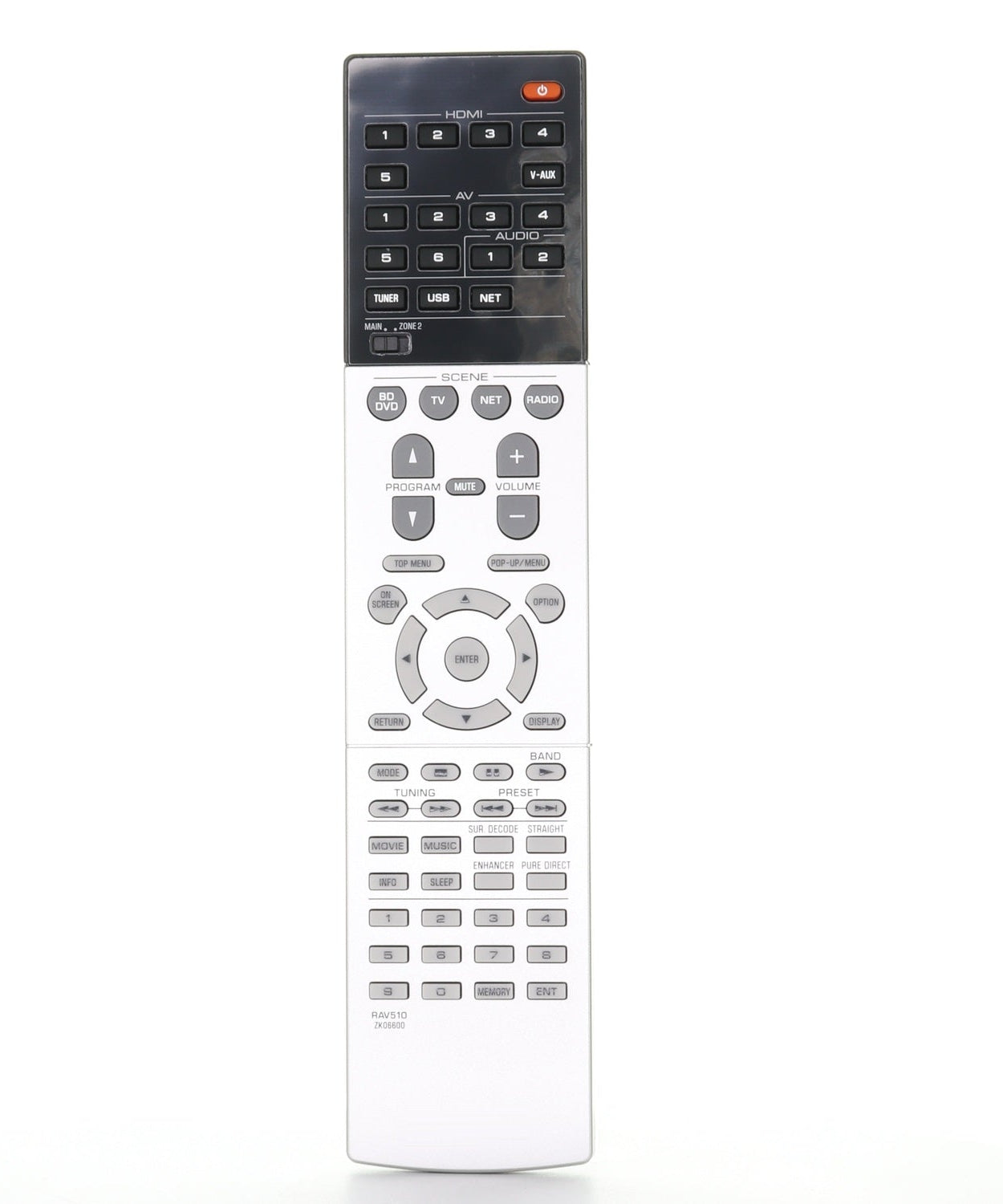 Yamaha RAV510 7.2-Kanal-Wi-Fi-integrierte AVENTAGE Netzwerk-AV-Receiver-Fernbedienung - ZK066000