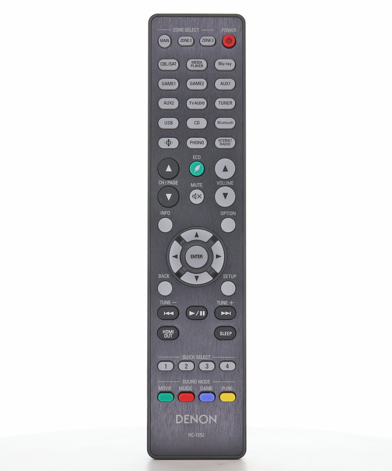 Denon RC-1252 A/V Receiver Remote Control | AVRX4800H - 30701029200AD