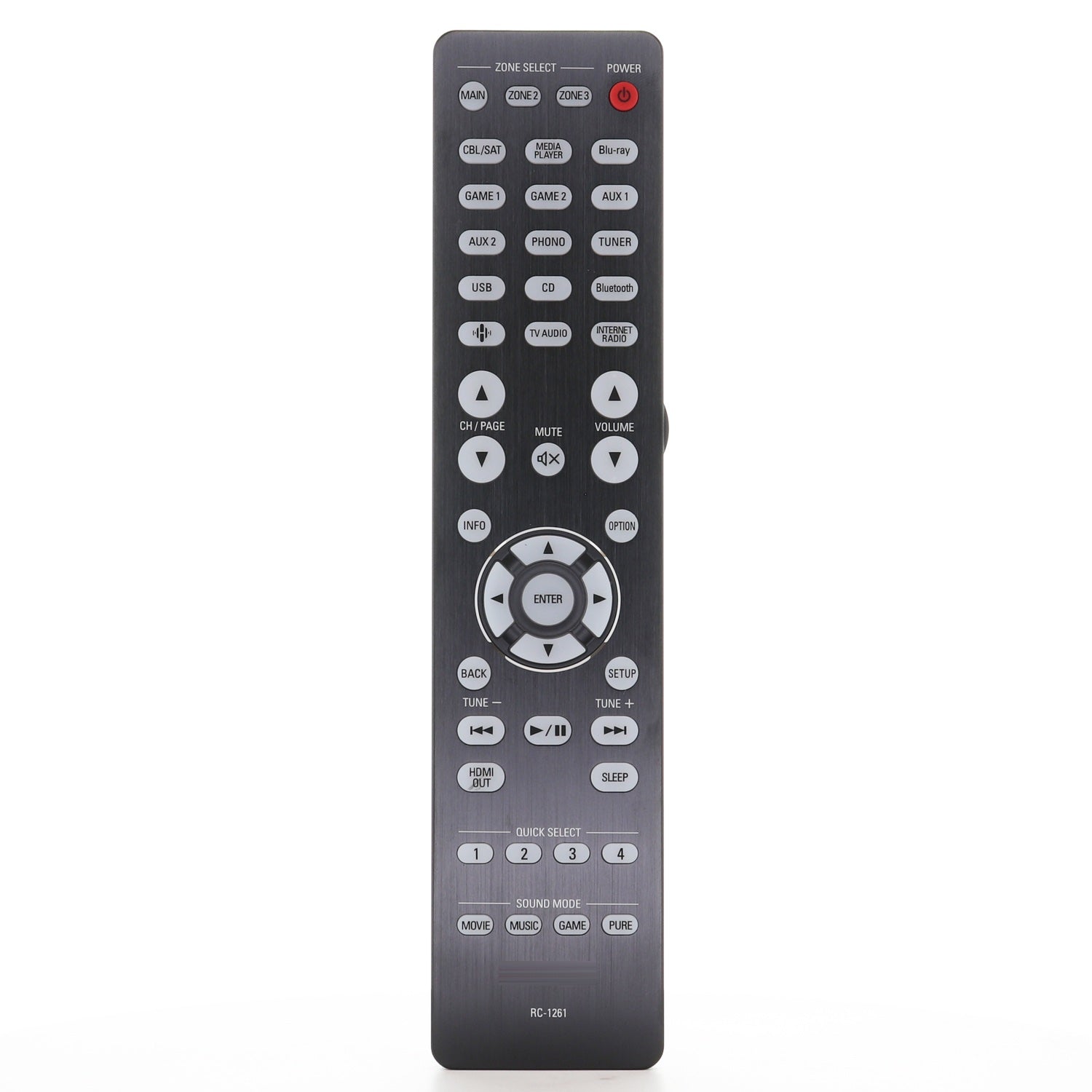 Denon RC-1261 A/V Receiver Remote Control | AVRA10H - 30701029900AS