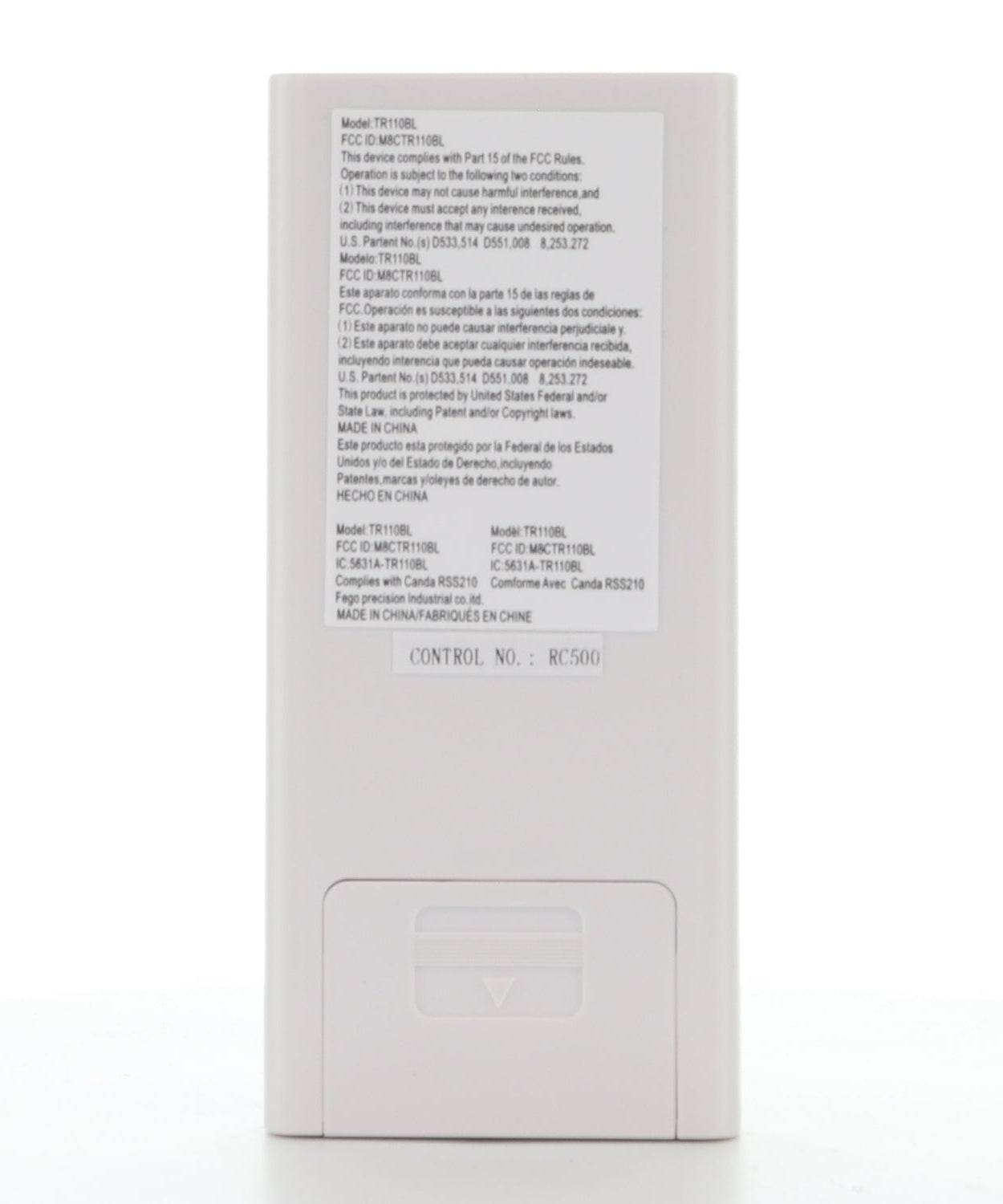 Minka-Aire RC500 / TR110BL DC Ceiling Fan Remote Control | 6-Speed with Reverse Function – Compatible with Aviation, Napoli II, Pancake, Tear, Alva Models - RC500