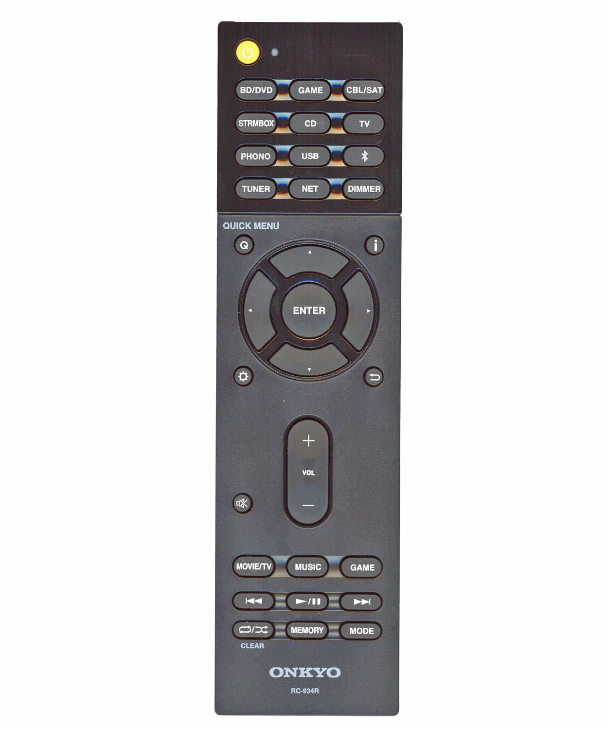 Onkyo RC934R A/V Receiver Remote Control - 24140934 | RC-934R