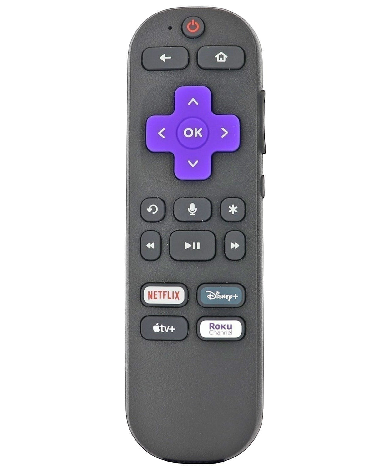 Substitute for Roku 2 RF Headphone jack Streaming Remote Control [RCGZ1, NO HEADPHONE JACK]
