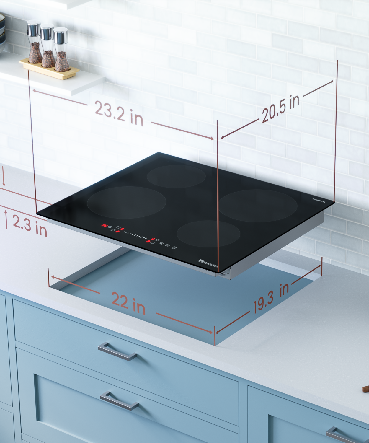 Rangaire 24" Induktionskochfeld 4 Kochzonen RCI241S