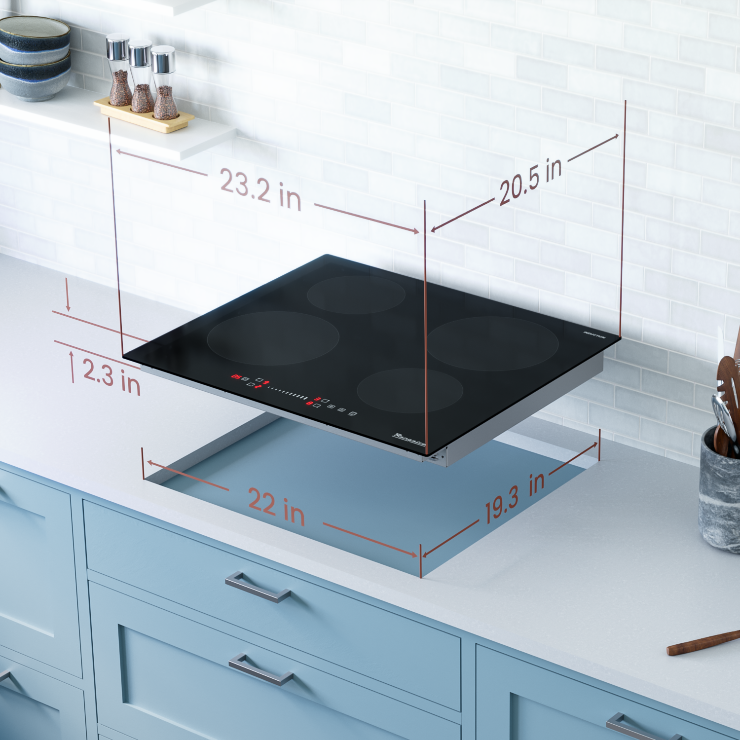 Rangaire 24" Induction Cooktop 4 Burners RCI241S