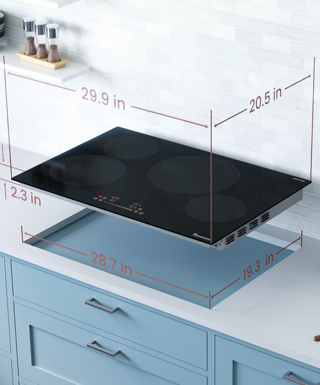 Rangaire 30" Induktionskochfeld 4 Kochzonen RCI301S