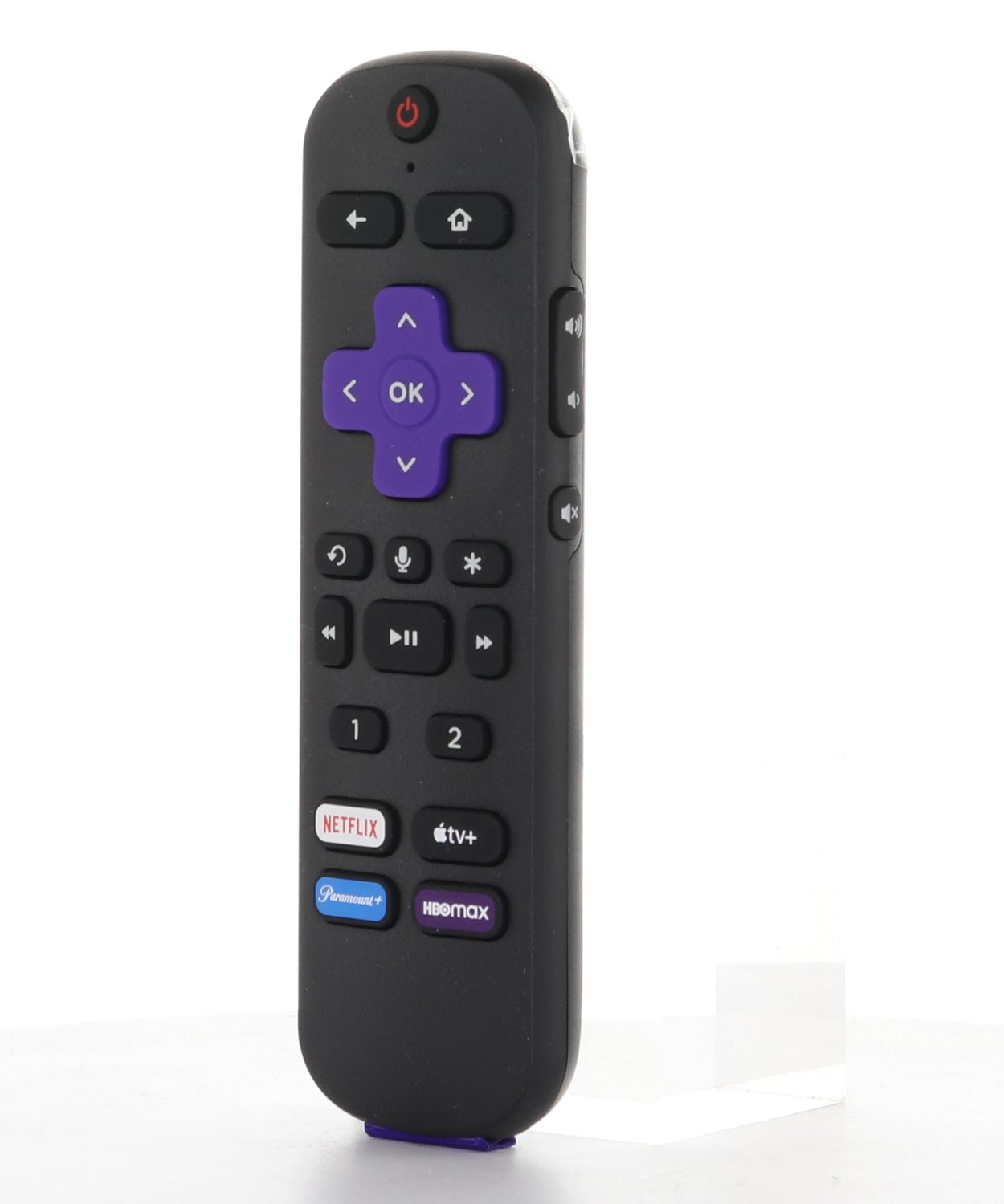 Roku RC-MC1 / RC-MC1F With Headphone jack, Roku Streaming and TV Remote Control - Netflix, Apple TV +,  Paramount, HBOMax - 3026000019