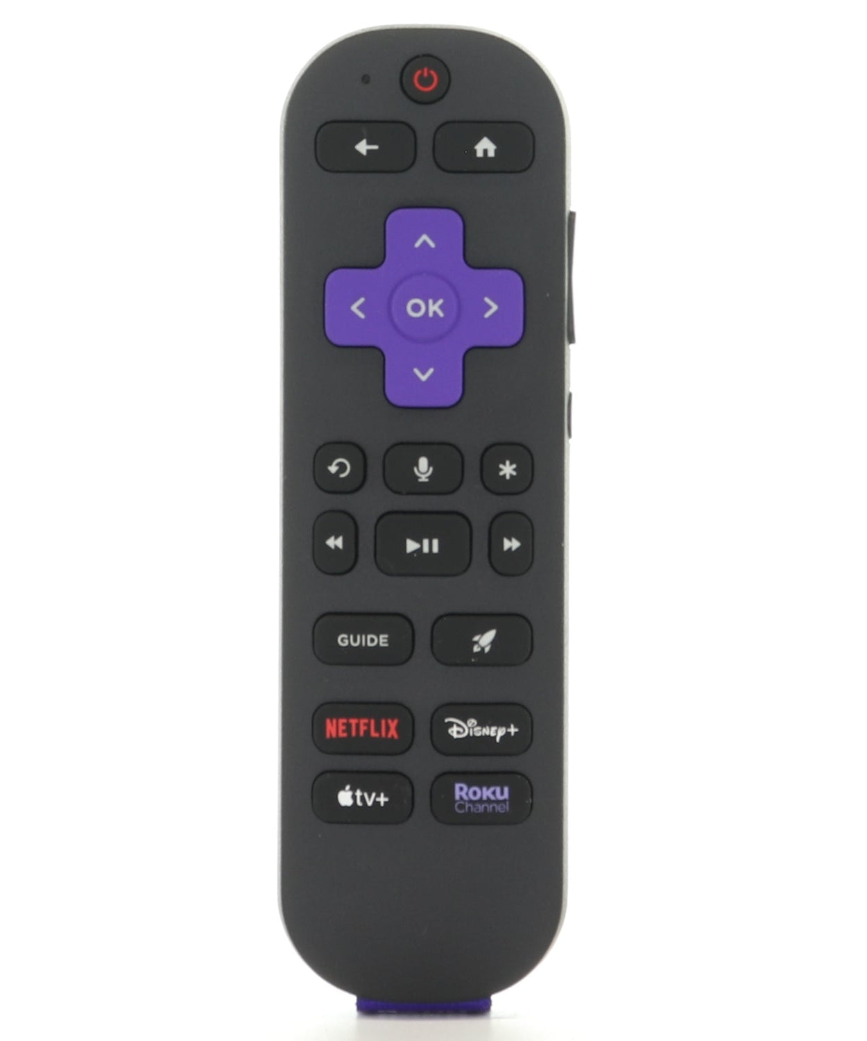 Roku RC-OS1 Roku Streaming Remote Control - Pro 2nd edition | Backlighting | Voice | Rechargeable | Netflix | Disney+ | Apple TV+ | Roku Channel - 3026000194