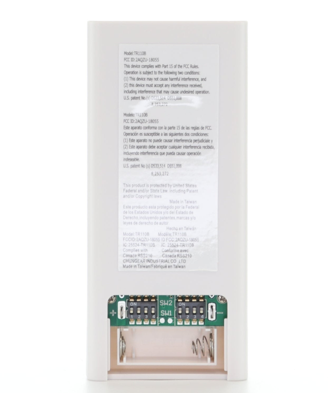 Minka-Aire 3-Speed 256 Bit Handheld Ceiling Fan Remote Control - White - RCS213, TR110A, KUJCE10007