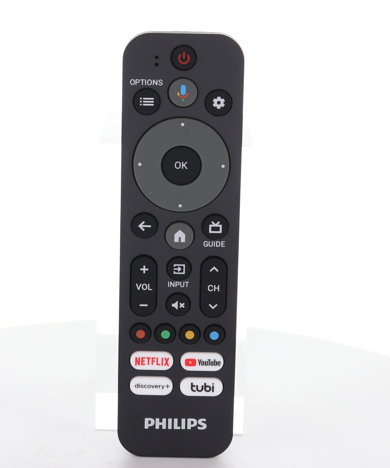 Philips RF553A Google Android TV Remote Control with Voice | Netflix | Youtube | Discovery+ | tubi - URMT26CNDA14