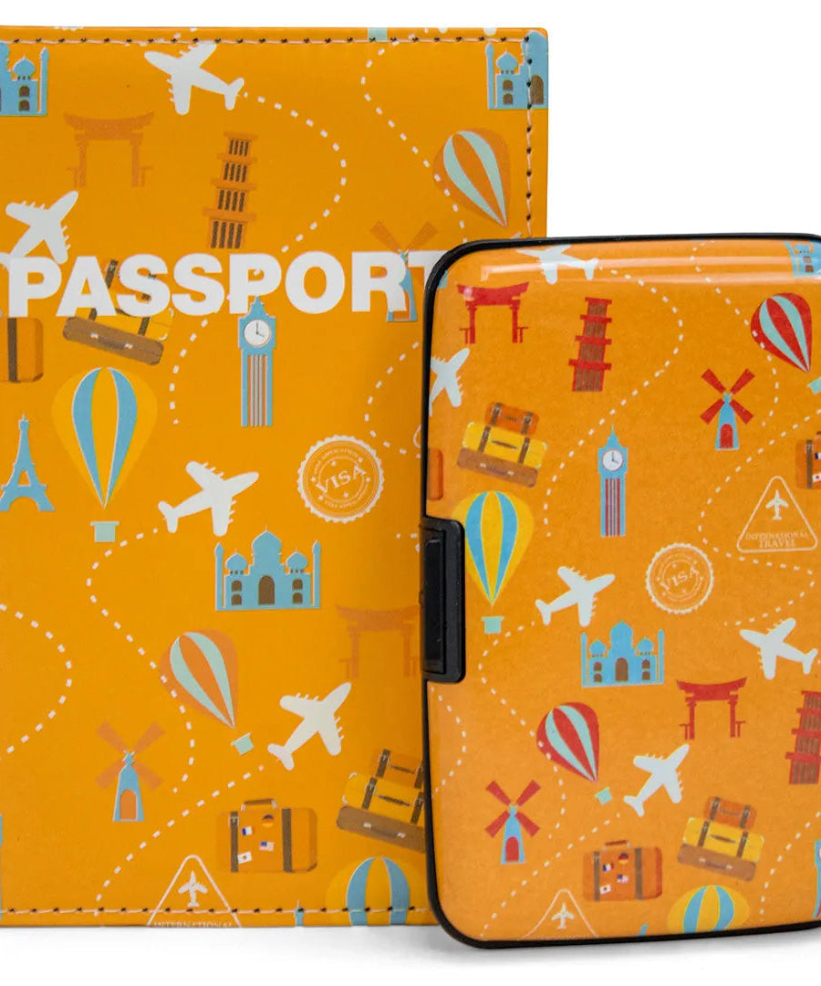 RFID Geldbörsen- und Passhüllen-Set