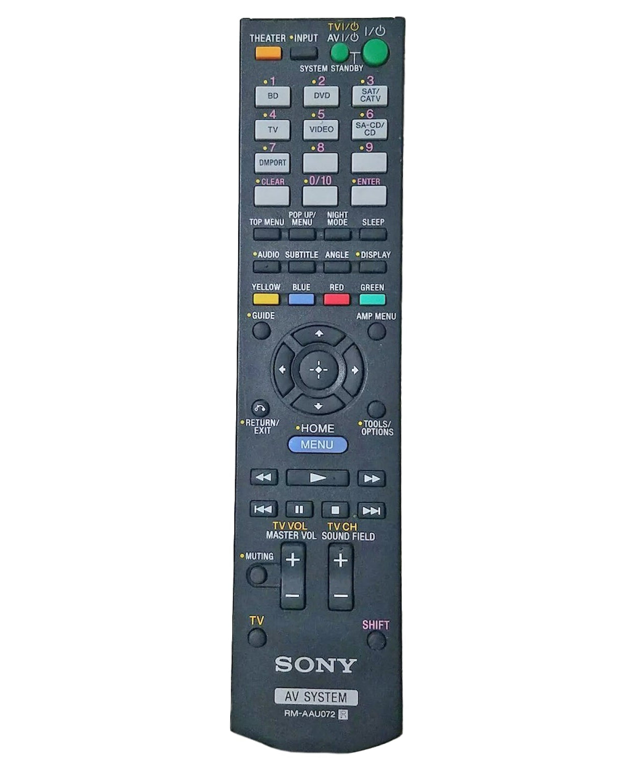 Sony RM-AAU072 AV Home Theater Remote Control - 148761211 - RMAAU072