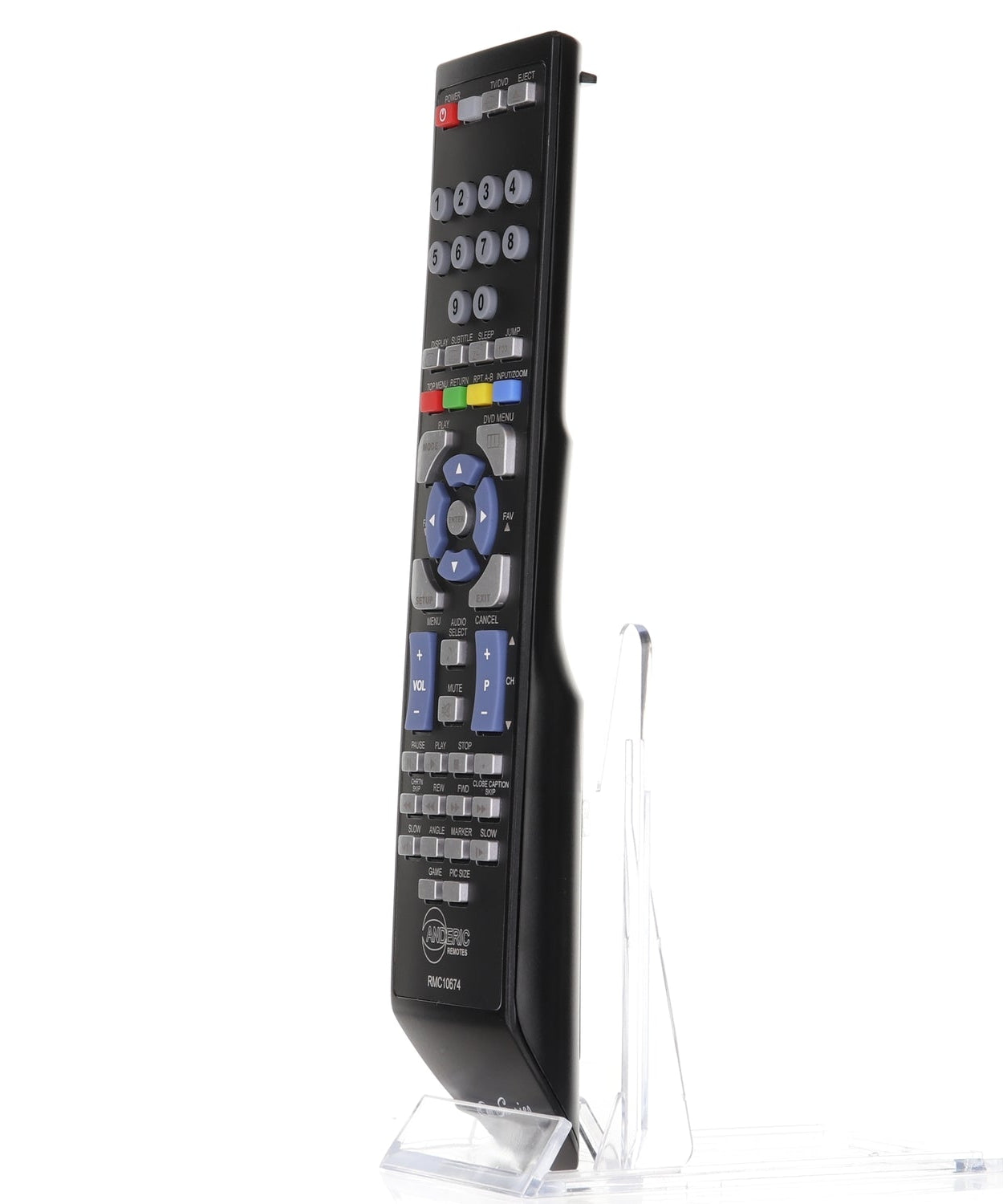 Anderic TV/DVD Remote Control for Toshiba SE-R0305, DC-LWB1, and others - RMC10674
