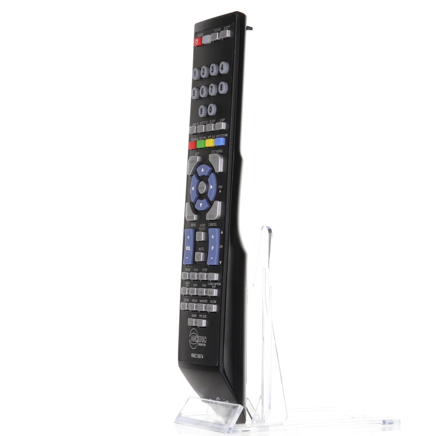 Anderic TV/DVD Remote Control for Toshiba SE-R0305, DC-LWB1, and others - RMC10674