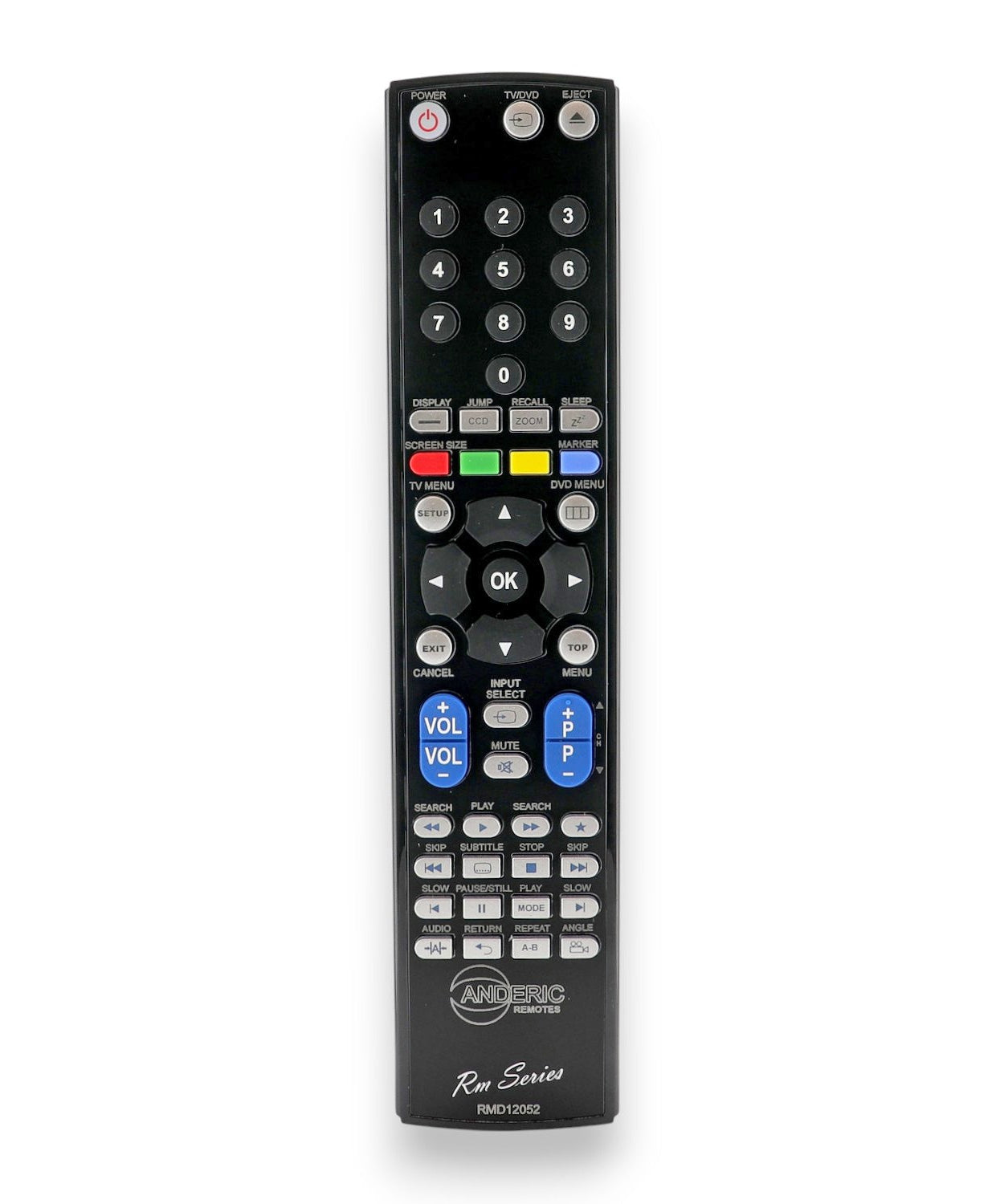 Anderic 076R0LJ030 TV/DVD Combo Remote Control for Sansui | No Programming | Works 076R0HE04A, 076R0LJ041 - RMD12052