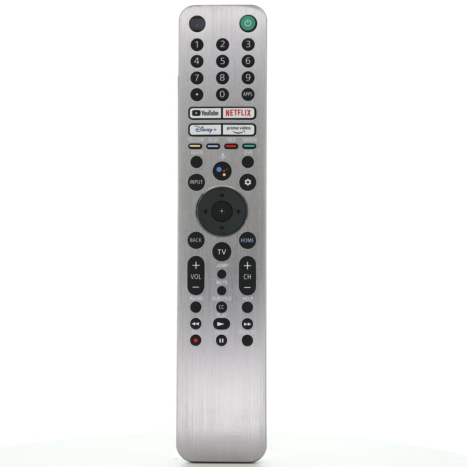 Sony RMF-TX621U Backlit Smart TV Remote Control with Voice | YouTube, Netflix, Disney+, Prime Video | Metal Front -  1-009-947-12