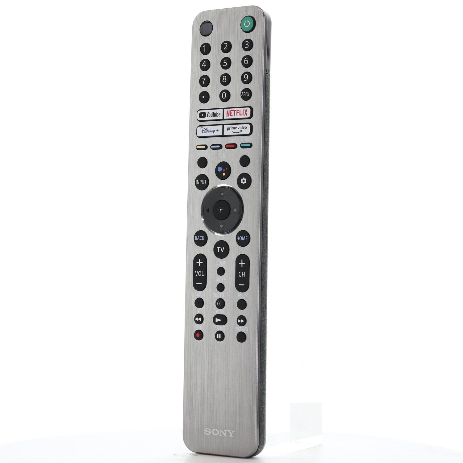 Sony RMF-TX621U Backlit Smart TV Remote Control with Voice | YouTube, Netflix, Disney+, Prime Video | Metal Front -  1-009-947-12
