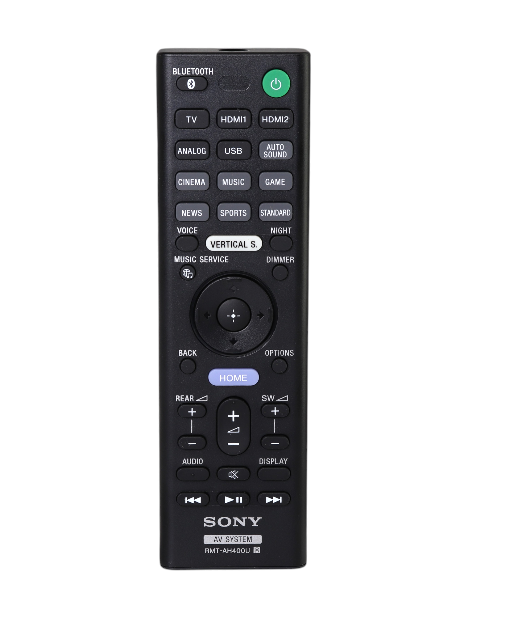 Sony RMT-AH400U Sound Bar Remote Control - 1-493-365-11