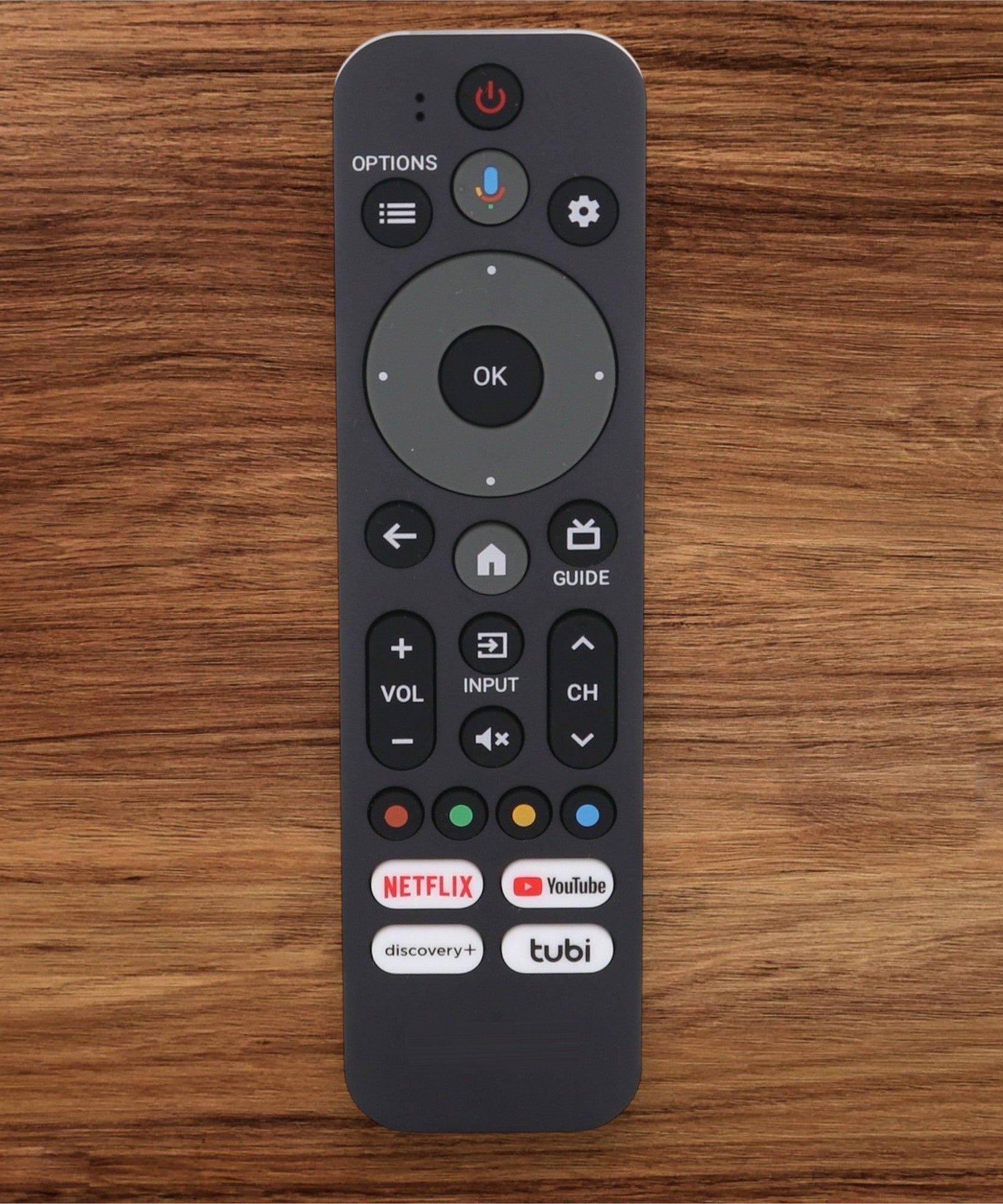 Philips RF553A Google Android TV Remote Control with Voice | Netflix | Youtube | Discovery+ | tubi - URMT26CNDA14
