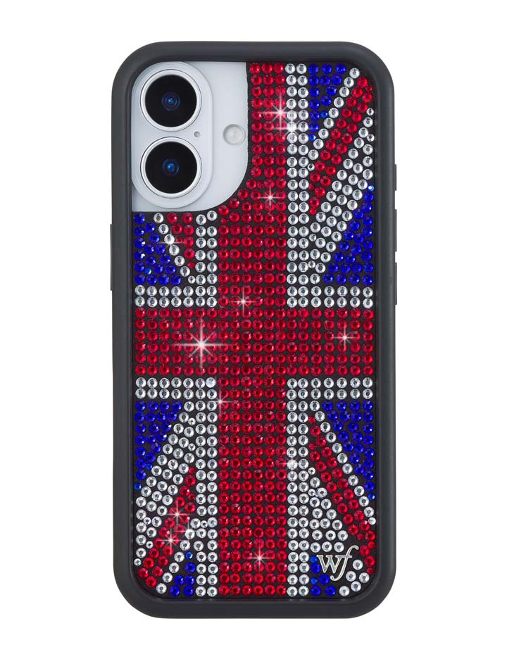 Rhinestone Union Jack iPhone Case