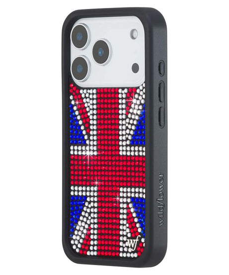 Rhinestone Union Jack iPhone Case