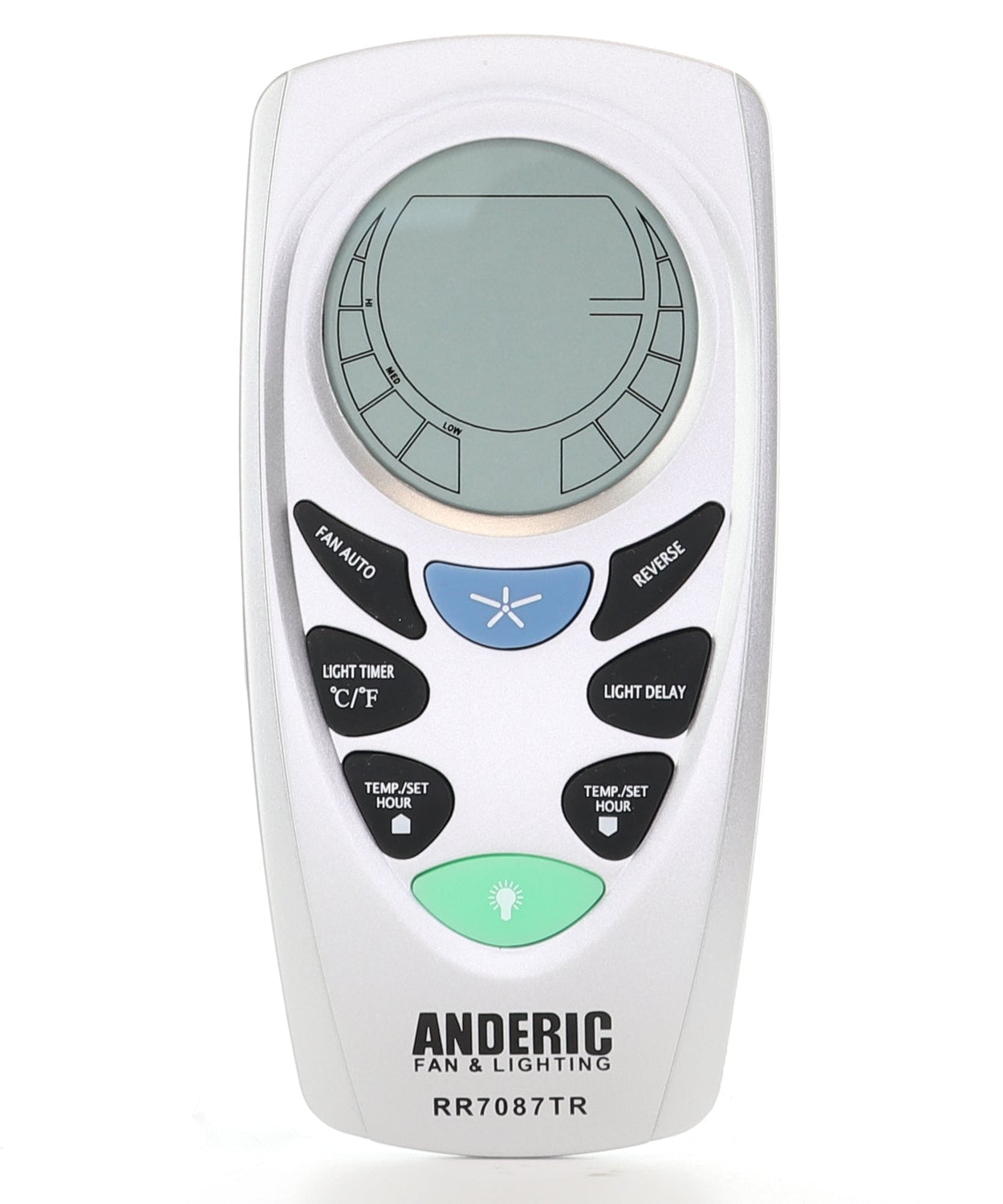 Anderic RR7087TR Replacement Thermostatic Ceiling Fan Remote Control with Reverse Key - CHQ7087T