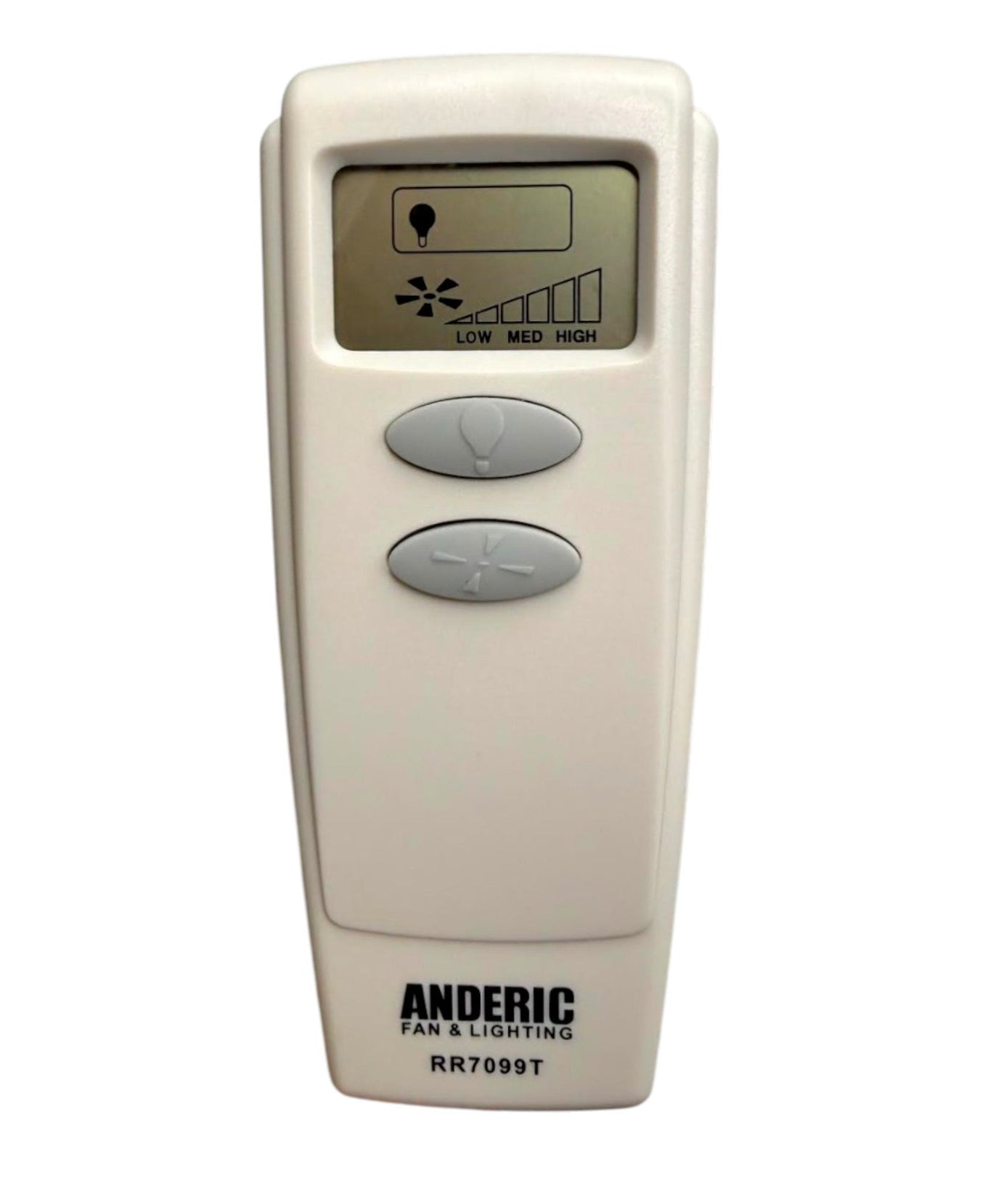 Anderic RR7099T Replacement Ceiling Fan Remote Control with LCD | CHQ8BT7098T