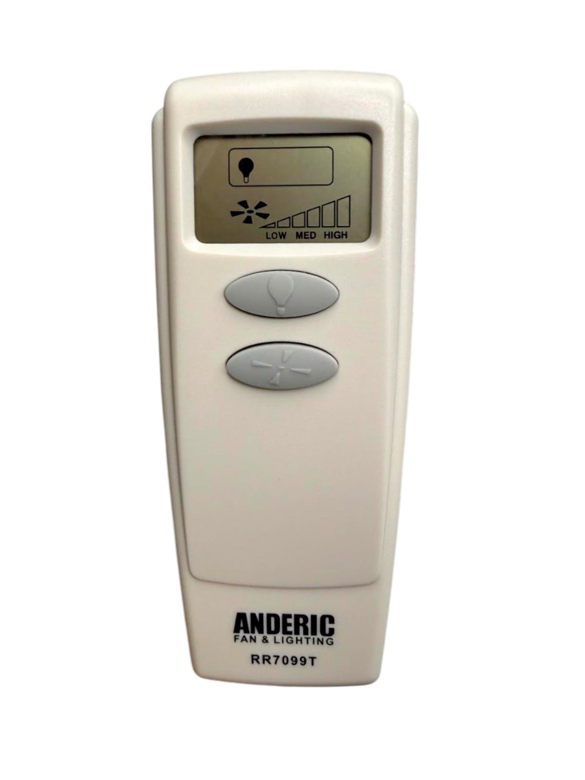 Anderic RR7099T Replacement Ceiling Fan Remote Control with LCD | CHQ8BT7098T