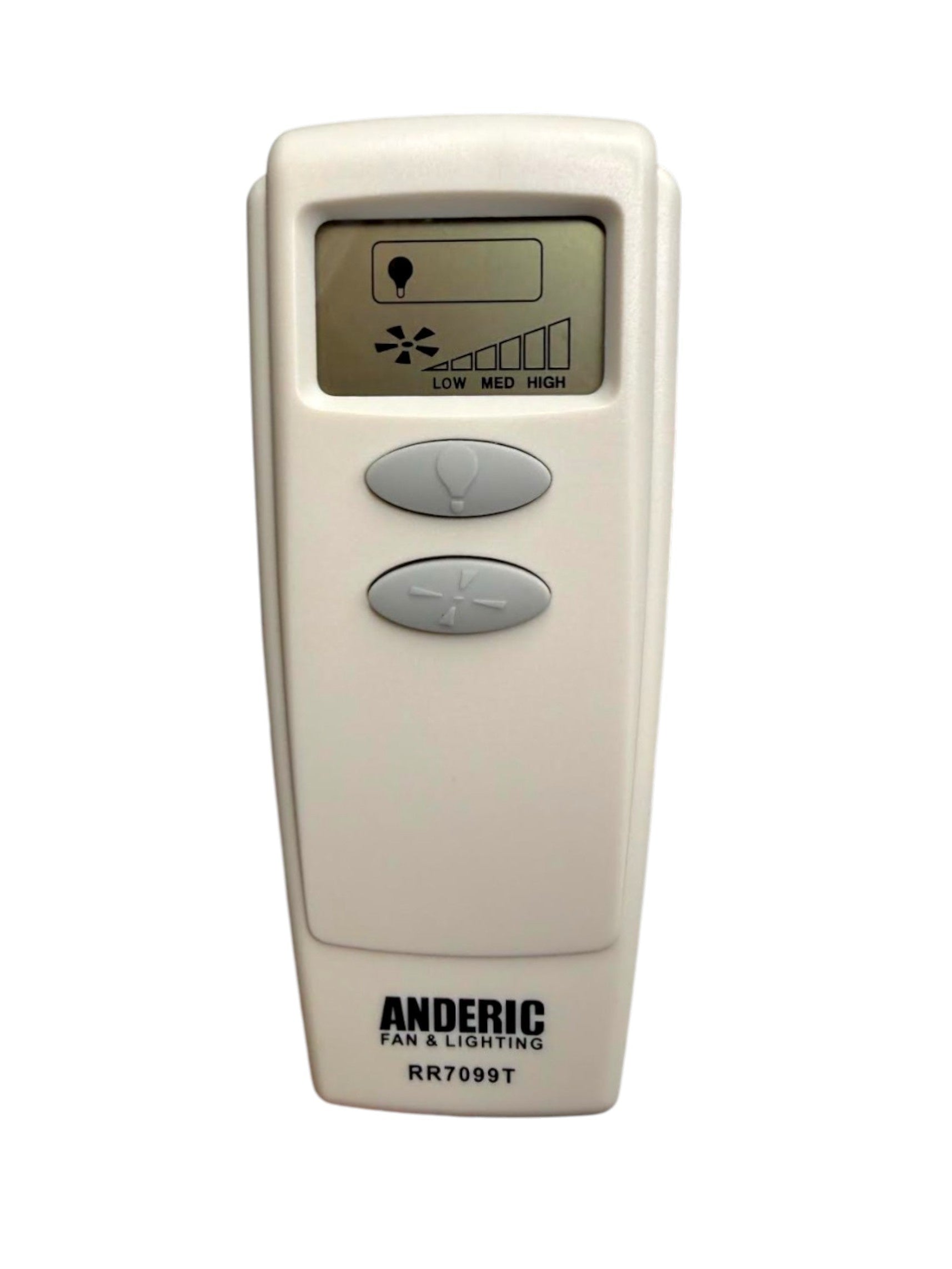 Anderic RR7099T Replacement Ceiling Fan Remote Control with LCD | CHQ8BT7098T